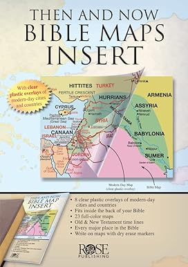 Then and Now Bible Maps Insert